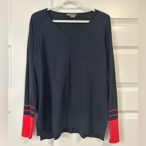 Vince Navy Long Sleeve Blouse - Picture 2 of 6
